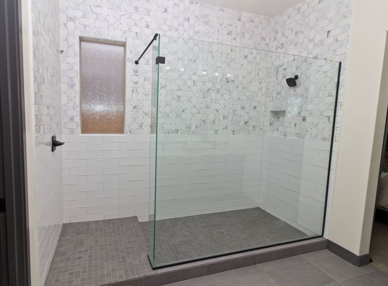Tile Patterned Shower Walls